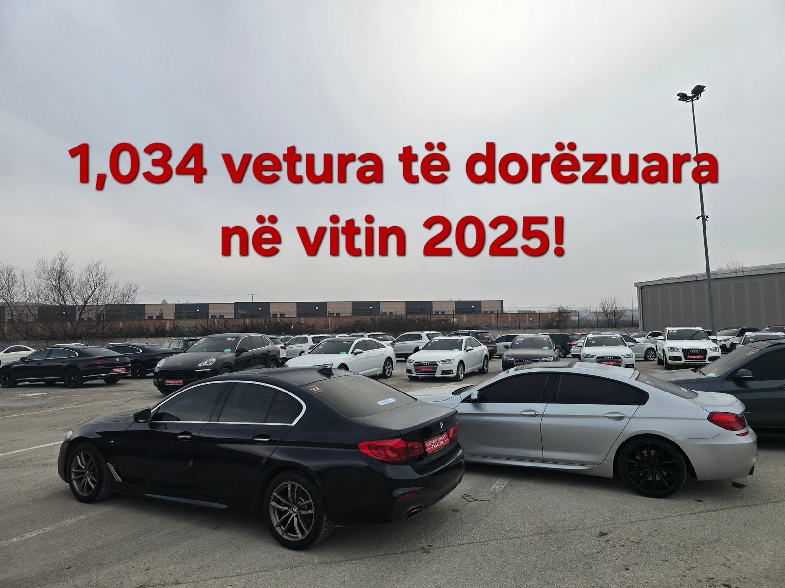 Dorezuam 1,034 vetura nga Koreja e Jugut në Prishtinë vetëm gjatë vitit 2025!